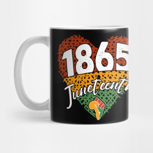 Juneteenth Heart Shirt Black History Afro American gift For Men Women Mug